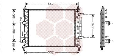 VAN WEZEL Radiaator,mootorijahutus 17002260